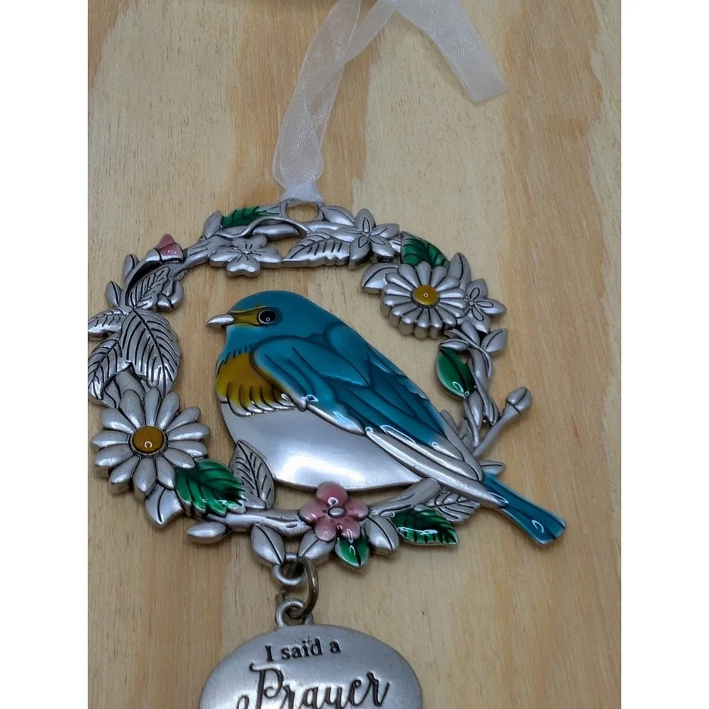 Ganz I Said A Prayer For You Today Bird In Wreath‎ Ornament Holiday Funeral...